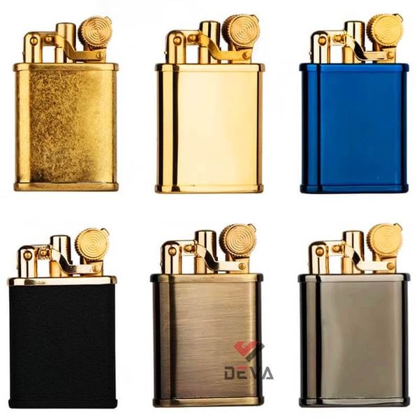 Bật lửa xăng đá chính hãng Zorro đồng nguyên khối có nắp chụp bấc Z559