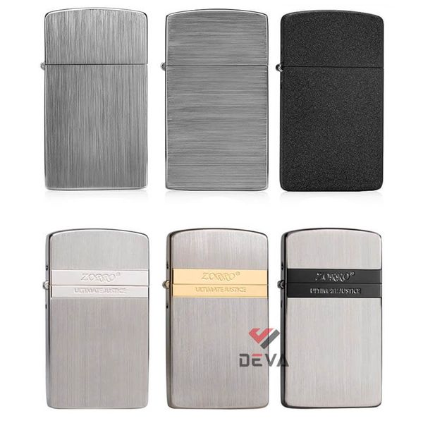 Bật lửa xăng đá chính hãng Zorro siêu mỏng các mẫu series Z610