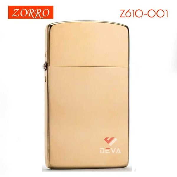 Bật lửa xăng đá chính hãng Zorro siêu mỏng các mẫu series Z610