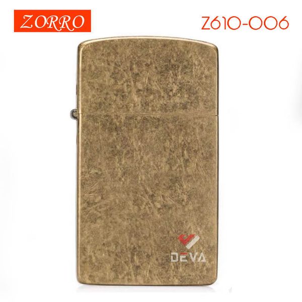 Bật lửa xăng đá chính hãng Zorro siêu mỏng các mẫu series Z610