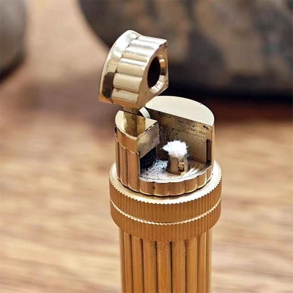 Bật lửa thủ công đồng nguyên khối phong cách Hermes TC45