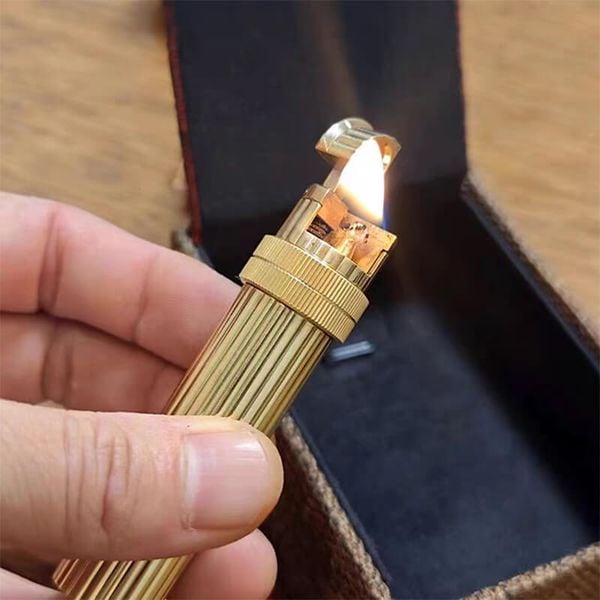 Bật lửa thủ công đồng nguyên khối phong cách Hermes TC45