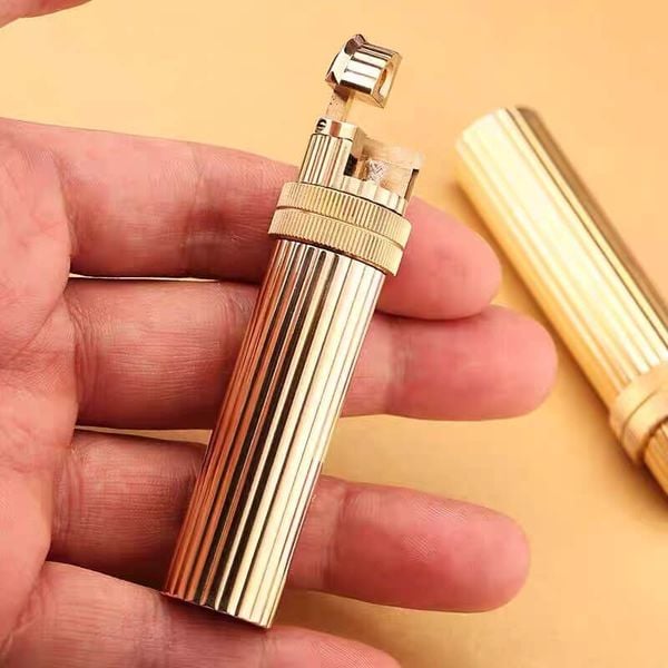 Bật lửa thủ công đồng nguyên khối phong cách Hermes TC45