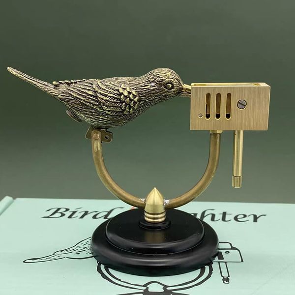 Bật lửa xăng đồng khối hình chim TC23