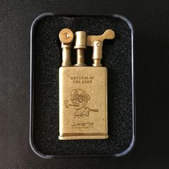 Bật lửa xăng đá đồng khối kiểu cổ xưa Jifeng JF-006