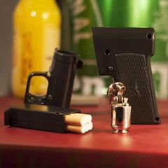 Bật lửa thủ công hình cây súng kèm khay đựng thuốc lá Razzia TC26