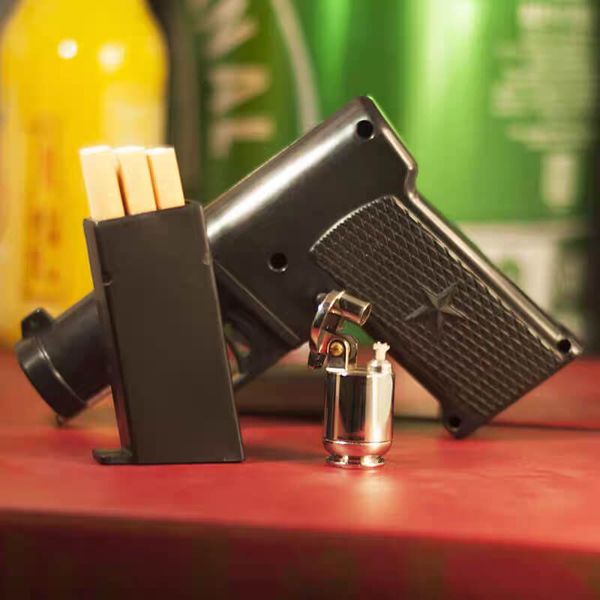 Bật lửa thủ công hình cây súng kèm khay đựng thuốc lá Razzia TC26