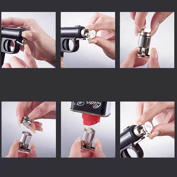 Bật lửa thủ công hình cây súng kèm khay đựng thuốc lá Razzia TC26