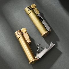 Bật lửa xăng đá Derui kèm bộ dụng cụ mở nắp rượu DR518