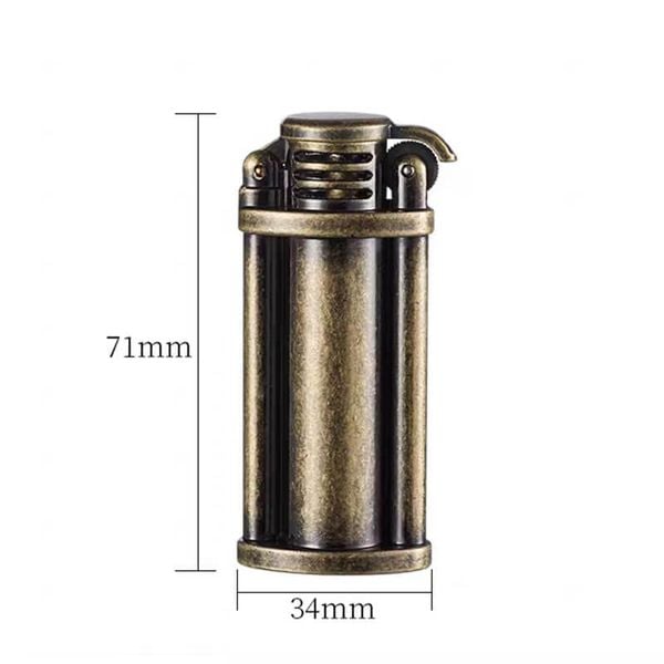 Bật lửa xăng đá phong cách giả cổ retro DC1-2