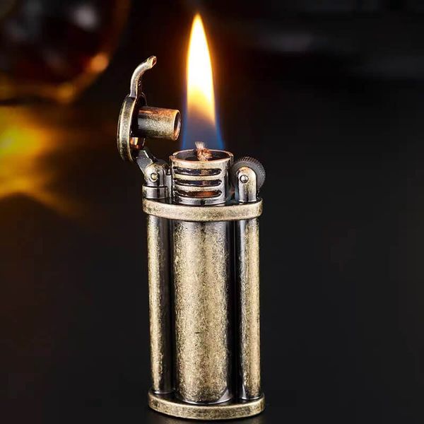 Bật lửa xăng đá phong cách giả cổ retro DC1-2