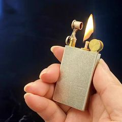 Bật lửa xăng đá chính hãng Zorro mũ chụp bấc phong cách retro Z761