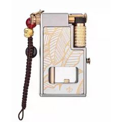 Bật lửa xăng đá chính hãng Chief có móc treo bình xăng lộ thiên kèm chốt bơm CF706