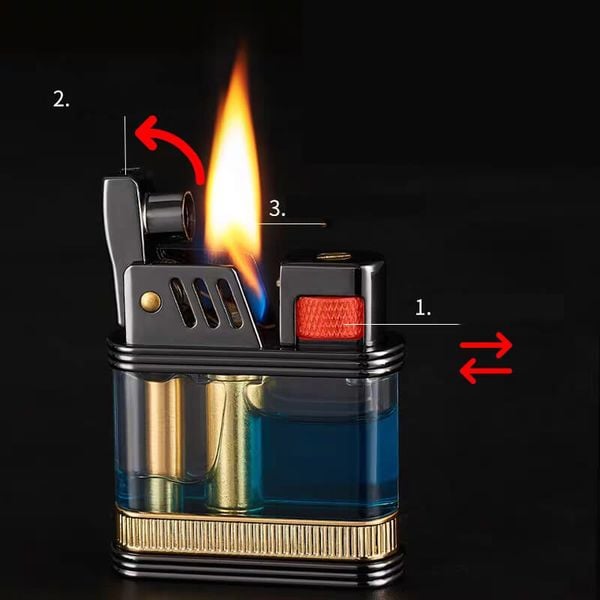 Bật lửa xăng đá Zorro lộ thiên tự động Z716