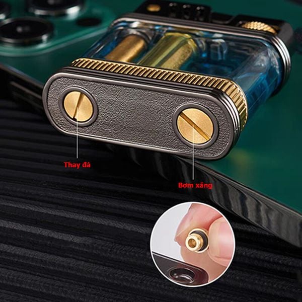 Bật lửa xăng đá Zorro lộ thiên tự động Z716