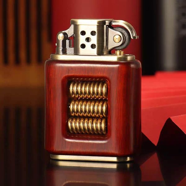 Bật lửa bọc gỗ xăng đá độc lạ Chief CF217