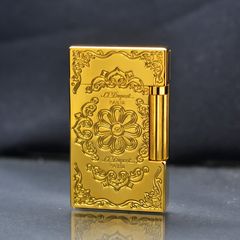 Dupont Xăng Đá Khắc Chìm Hoa Văn Cổ Điển D28-DX