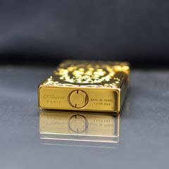 Dupont Xăng Đá Khắc Chìm Hoa Văn Cổ Điển D28-DX