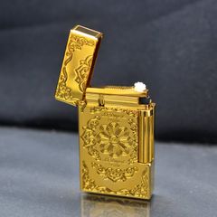 Dupont Xăng Đá Khắc Chìm Hoa Văn Cổ Điển D28-DX