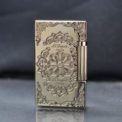 Dupont Xăng Đá Khắc Chìm Hoa Văn Cổ Điển D28-DX