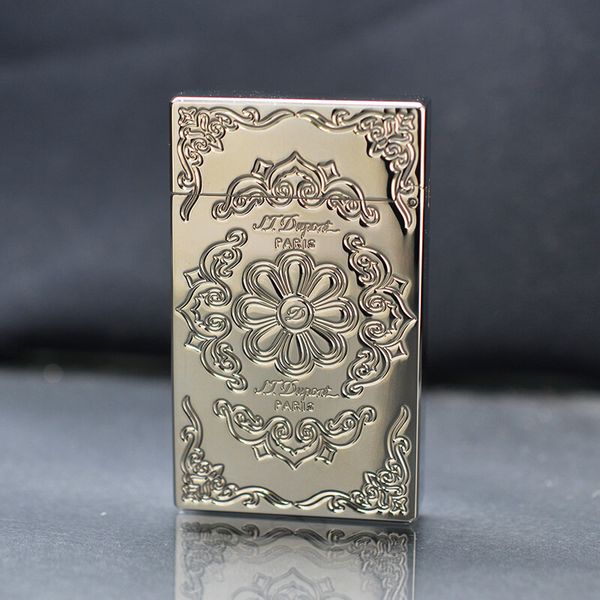 Dupont Xăng Đá Khắc Chìm Hoa Văn Cổ Điển D28-DX