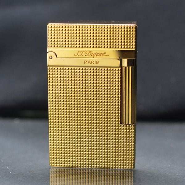 Dupont Xăng Đá Vân Kim Cương Nhỏ Khắc Nổi 3D D26-DX