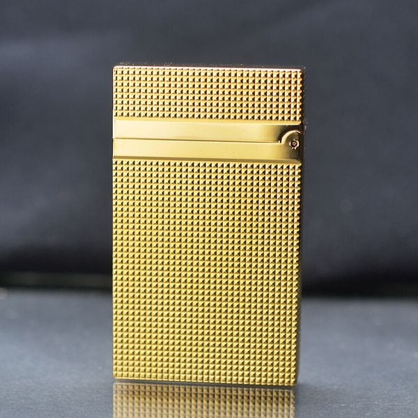 Dupont Xăng Đá Vân Kim Cương Nhỏ Khắc Nổi 3D D26-DX