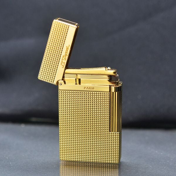 Dupont Xăng Đá Vân Kim Cương Nhỏ Khắc Nổi 3D D26-DX