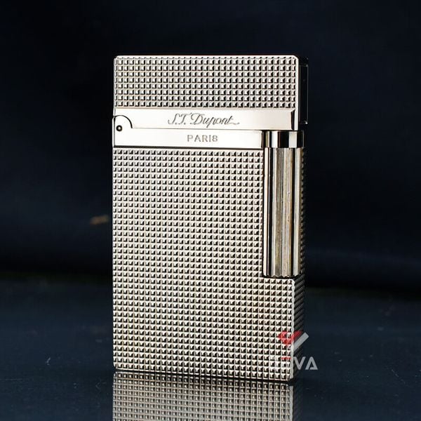 Dupont Xăng Đá Vân Kim Cương Nhỏ Khắc Nổi 3D D26-DX