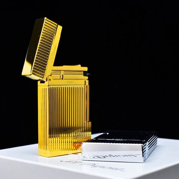 Dupont Hồng Kông Xăng Đá Kẻ Dọc Vân Sóng Nổi D68-DX