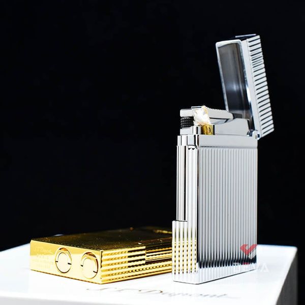 Dupont Hồng Kông Xăng Đá Kẻ Dọc Vân Sóng Nổi D68-DX