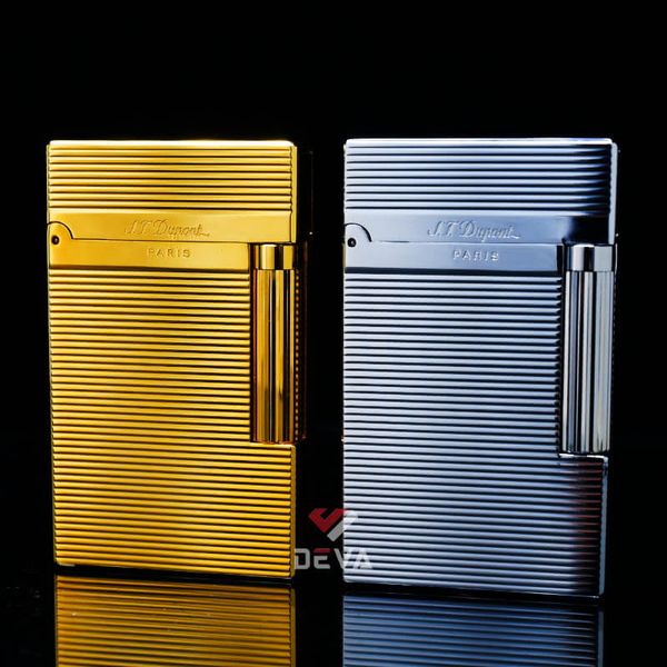 Dupont Hồng Kông Xăng Đá Hoạ Tiết Vân Kẻ Ngang Nổi D217-DX