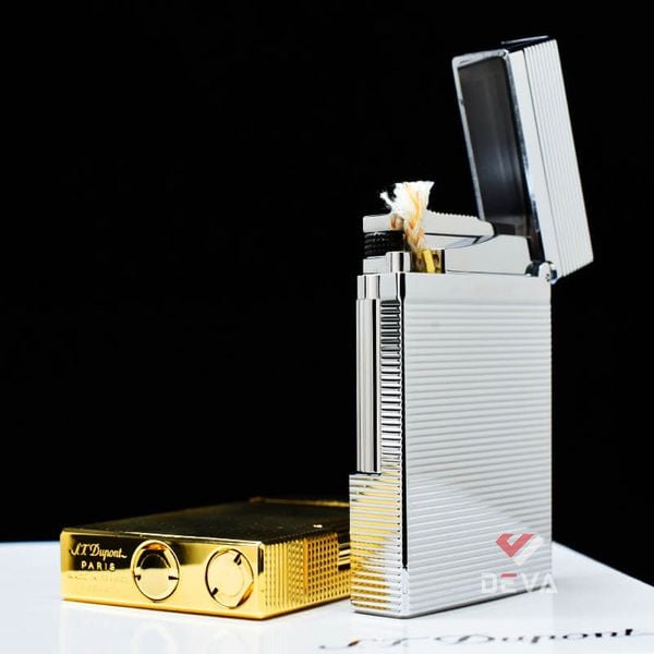 Dupont Hồng Kông Xăng Đá Hoạ Tiết Vân Kẻ Ngang Nổi D217-DX