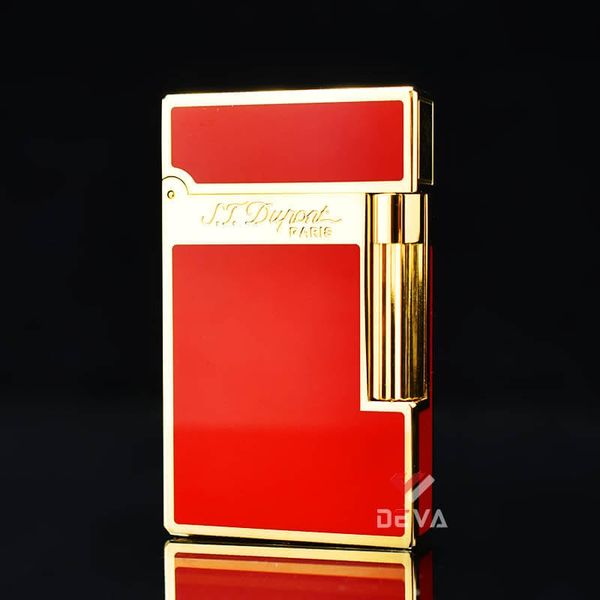 Dupont Xăng Đá 1 Lỗ Sơn Mài Đỏ D61-DX