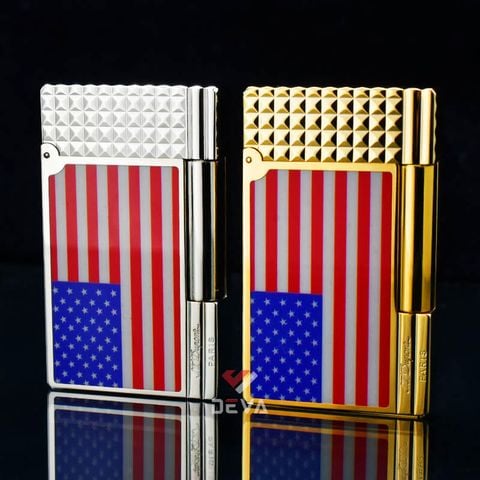 Dupont Xăng Đá Sơn Mài Chủ Đề Lá Cờ Mỹ D230-DX