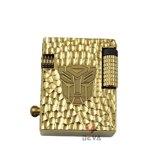 Bật lửa xăng đá thủ công đồng nguyên khối có móc khoá TC03