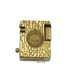 Bật lửa xăng đá thủ công đồng nguyên khối có móc khoá TC03