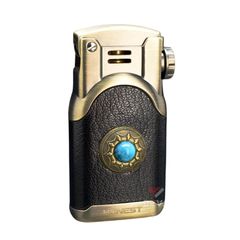 Bật lửa xăng đá Honest bọc da đính đá BCZ 786