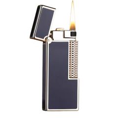 Bật lửa xăng đá chính hãng Zorro sơn mài đen dáng nhỏ Z728