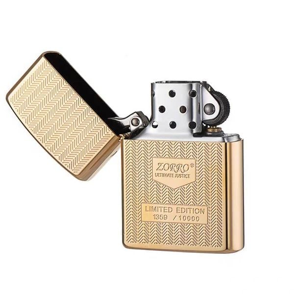 Bật lửa chính hãng Zorro khắc hoa văn 3D bản giới hạn Z92099