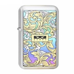 Bật lửa xăng đá chính hãng Zorro dáng nhỏ sơn hoa văn cổ điển Z790
