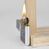 Bật lửa xăng đá chính hãng Zorro dáng nhỏ sơn hoa văn cổ điển Z790