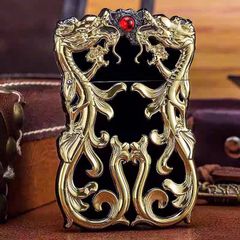 Bật lửa xăng độc lạ rồng nhả ngọc đỏ Zorro Z610