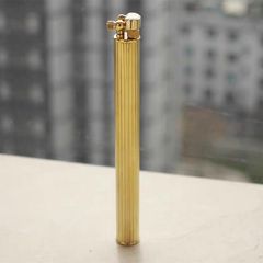 Bật lửa thủ công Đồng nguyên khối độc lạ cán dài TC31