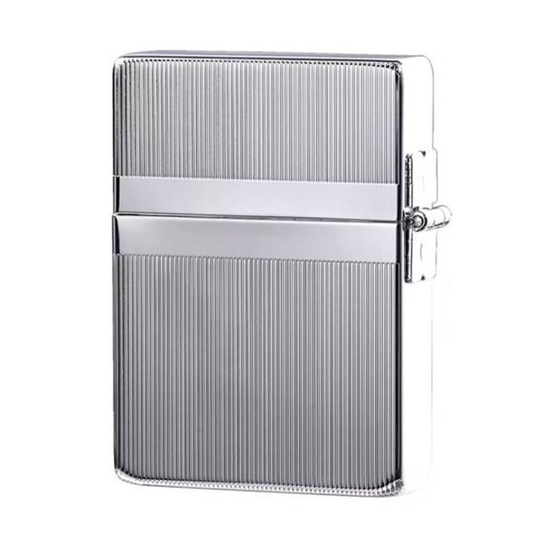 Zippo Tái Bản 1935 Bản Lề Ngoài Vân Nhỏ Kẻ Dọc ZN197