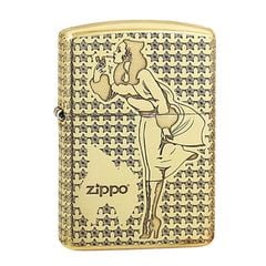 Zippo Armor Khắc Hình Cố Gái Windy Windproof ZN19