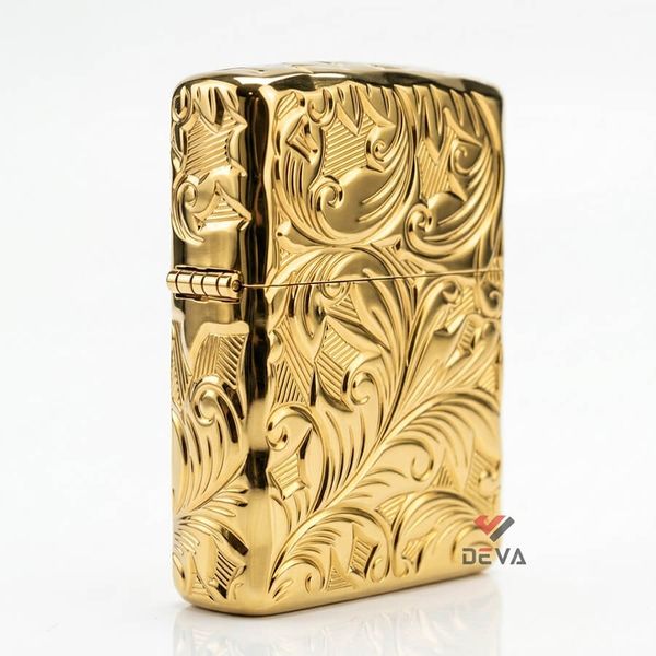 Zippo Armor mạ vàng hoa văn cổ điển ZN317