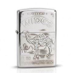 Zippo Bạc Khối Khắc Hoạ Chủ Đề Thương Hiệu Camel BK43