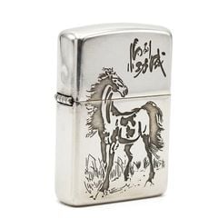 Zippo Bạc Khối Armor Bản Giới Hạn Hình Ngựa BK21