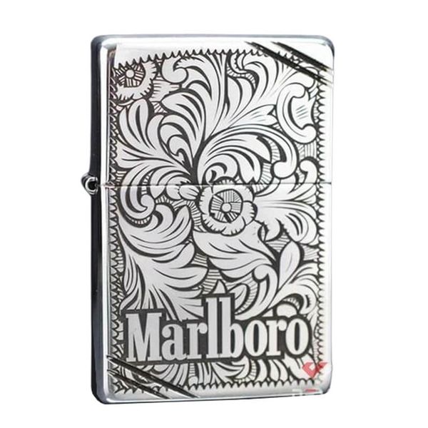 Bạc khối chặt góc khắc hoa văn Marlboro BK60